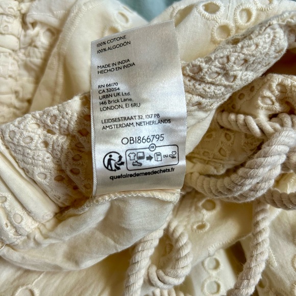 Free People Emma Embroidered Pants NWOT - Picture 7 of 8